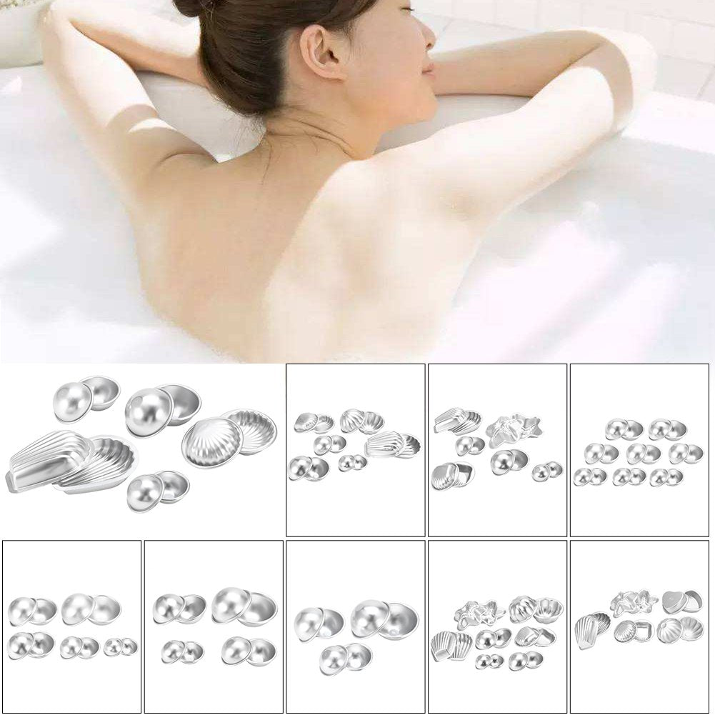 Bath Bomb Molds DIY Bath Bomb Kit for Crafting Handmade Spa Bomb Fizzy Crafting Molds Making Supplies Round Sphere Shape(Set 7)