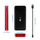 EC Technology 22400mAh Power Bank Ultra High Capacity External Battery 3 USB Output(5.5A) Powerbank Dual Input Port (4A) Portable Charger for iPhone, iPad, Samsung, Nexus and More, Black and Red