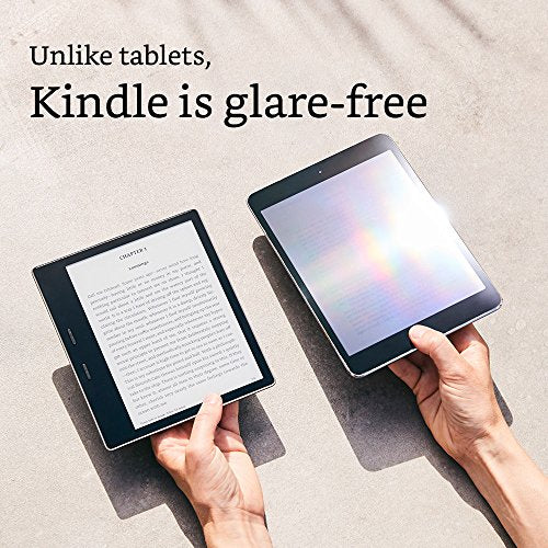 All-New Kindle Oasis E-reader - Graphite, 7" High-Resolution Display (300 ppi), Waterproof, Built-In Audible, 8 GB, Wi-Fi - Includes Special Offers