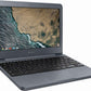 Samsung 11.6" HD Premium Chromebook - Intel Celeron N3060 Up to 2.48GHz, 4GB DDR3, 32GB eMMC Hard Drive, 802.11ac, Bluetooth, HDMI, HD Webcam, USB 3.0, Chrome OS (Night Charcoal)
