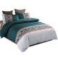 Linen_specialist Floral Duvet Cover Set Olive Green Duvet Cover Set Floral Bedding Light Set Grey Bedding Set Queen(90"X90") 1 Duvet Cover 2 Pillowcases