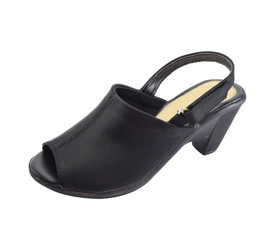 Khadims Womens Black Fabric/Textile Mules - 8