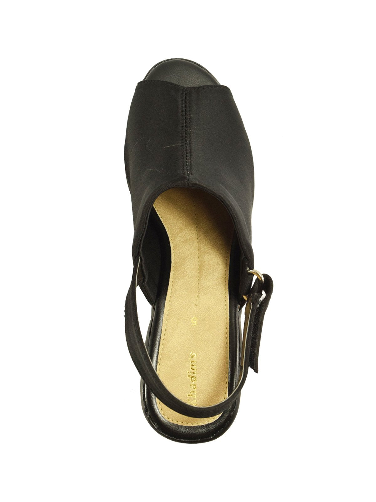 Khadims Womens Black Fabric/Textile Mules - 8