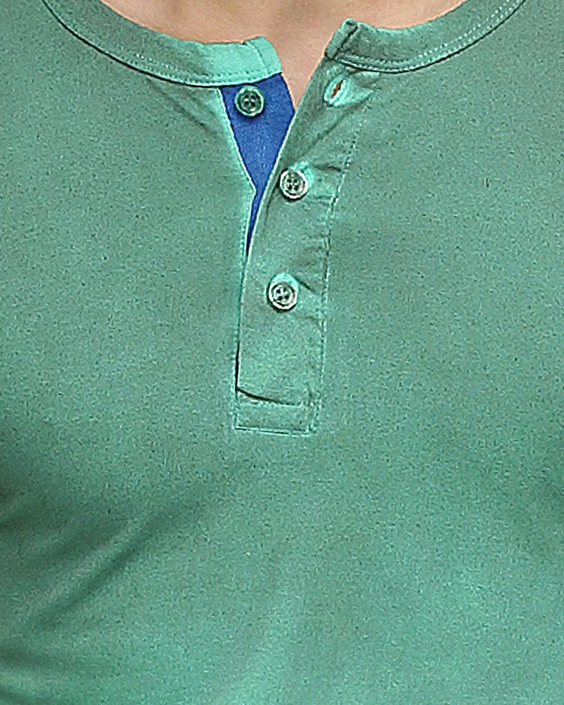 Campus Sutra Men's Cotton T-Shirt (SS16PRM_HNYSPR_M_PLN_BTGSG_S_Bottle Green)