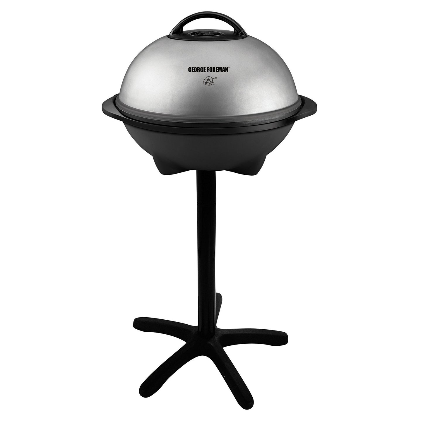 George Foreman 15-Serving Indoor/Outdoor Electric Grill, Silver, GGR50B