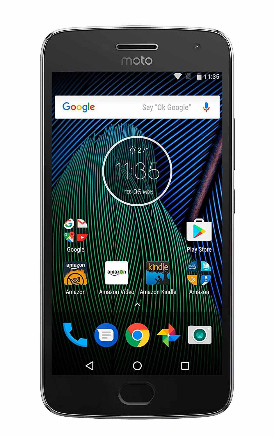 Moto G PLUS (5th Generation) - 32 GB - Unlocked - Lunar Gray - Prime Exclusive