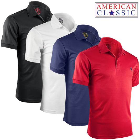 Albert Morris Mens Polo Shirts (4 Pack, XX-Large) Polo Shirts for Men, Shirts for Men, Short Sleeve Mens Shirts, American Classics
