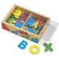 Melissa & Doug 52 Wooden Alphabet Magnets in a Box - Uppercase and Lowercase Letters