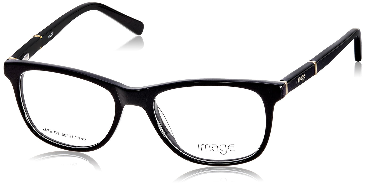 Image Full Rim Eyewear Frame (Shiny Black and Gold ) (IM2559C1FRSG)