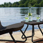 Keter Rio 3 Pc All Weather Outdoor Patio Garden Conversation Chair & Table Set Furniture, Grey