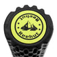 Reehut 2-in-1 Foam Roller Trigger Point Massage for Painful, Tight Muscles + Smooth Rollers for Rehabilitation! Free User E-Book + Free Carry CASE! Black