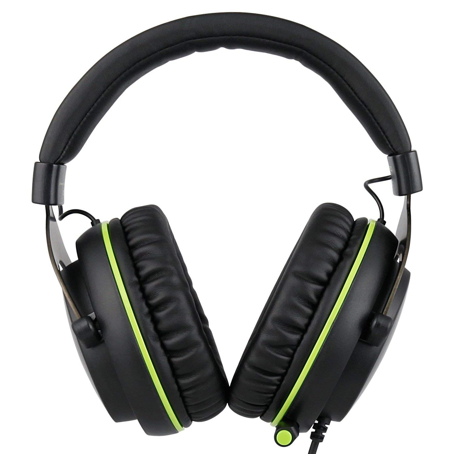 SUPSOO G817 Surround Stereo Sound Gaming LED Lighting Over-Ear Headphones Wired Headset for PC Gamers with Mic Noise Cancelling & Volume Control ( Black & Green )