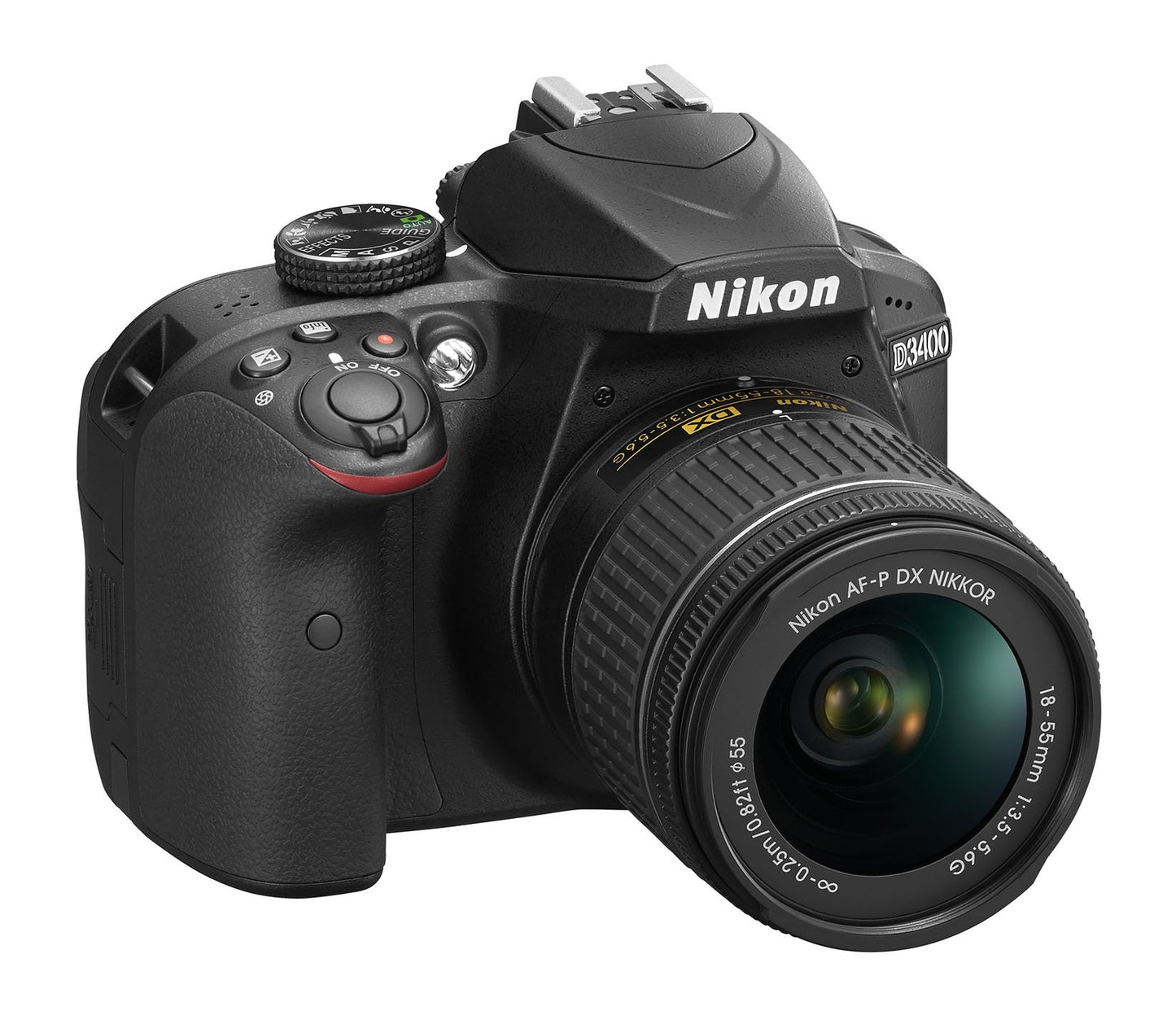 Nikon D3400 w/AF-P DX NIKKOR 18-55mm f/3.5-5.6G VR (Black)