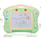 Meland Magnetic Drawing Board - Magna Drawing Doodle Board for Kids Toddlers with Light and Music (Green)