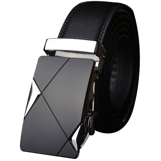 Satyam Kraft Men's Black Pu Leather Belt (42)