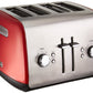 KitchenAid KMT4115ER Toaster with Manual High-Lift Lever, Empire Red