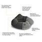 (Grey) - Inflatable Travel Pillow,Kmall Cool Travel Pillows for Aeroplanes Comfortable U Shape Inflatable Neck Pillow With Head and Neck Supports for Aeroplanes Travel,Car,Driving(Grey)