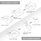(Grey) - Inflatable Travel Pillow,Kmall Cool Travel Pillows for Aeroplanes Comfortable U Shape Inflatable Neck Pillow With Head and Neck Supports for Aeroplanes Travel,Car,Driving(Grey)