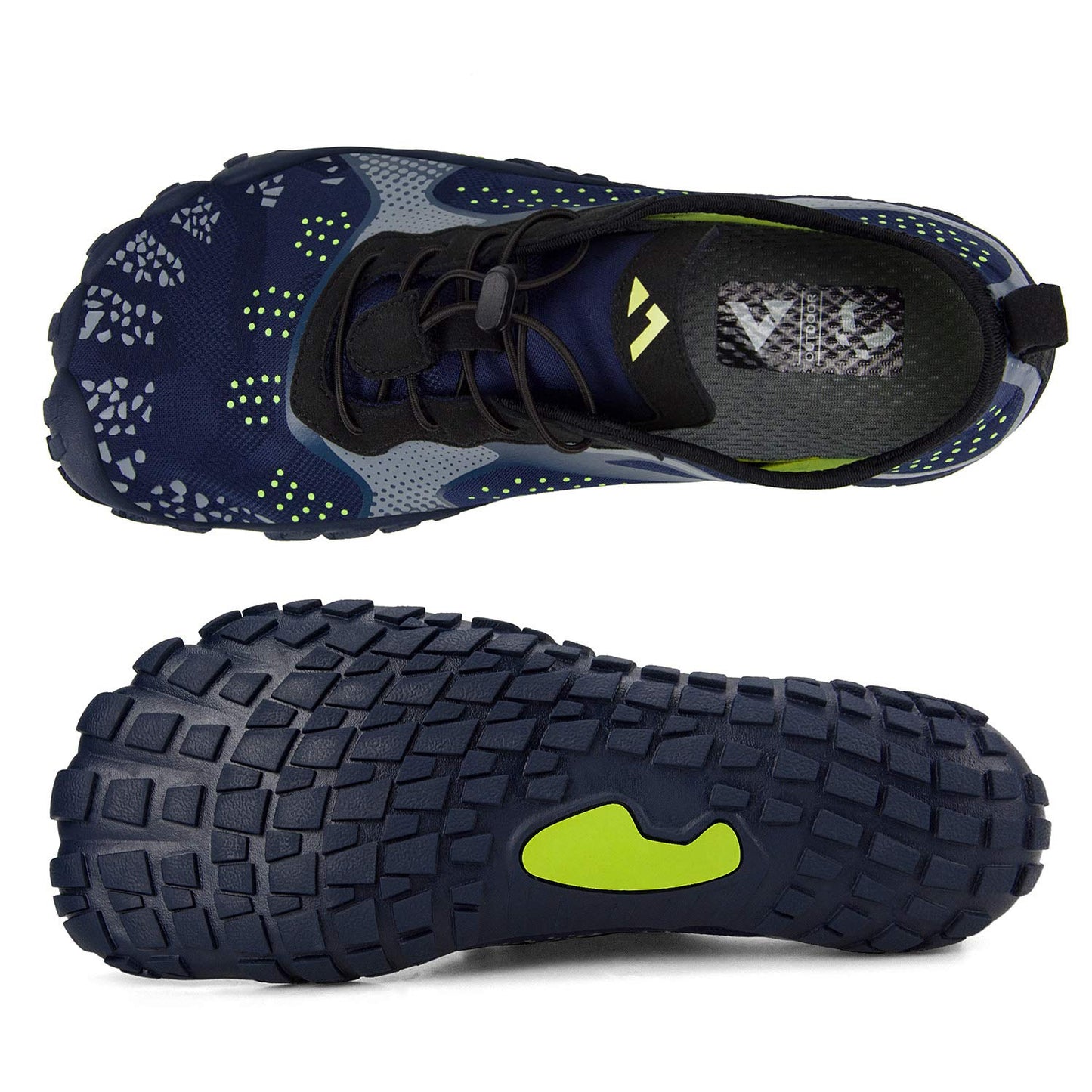Biacolum Mens Toe Shoes Barefoot Comfortable Running Training Walking Water Shoes 6.5 M US Blue