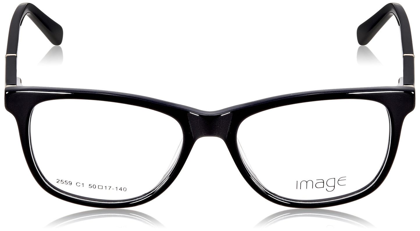 Image Full Rim Eyewear Frame (Shiny Black and Gold ) (IM2559C1FRSG)