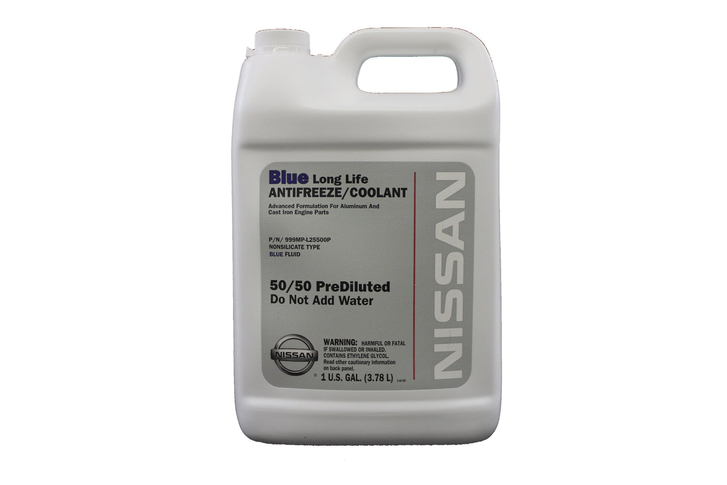 Nissan Genuine Fluid 999MP-L25500P Blue Long Life Antifreeze/Coolant - 1 Gallon