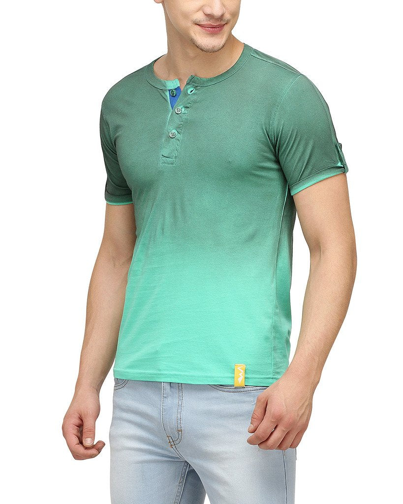 Campus Sutra Men's Cotton T-Shirt (SS16PRM_HNYSPR_M_PLN_BTGSG_S_Bottle Green)