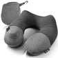 (Grey) - Inflatable Travel Pillow,Kmall Cool Travel Pillows for Aeroplanes Comfortable U Shape Inflatable Neck Pillow With Head and Neck Supports for Aeroplanes Travel,Car,Driving(Grey)