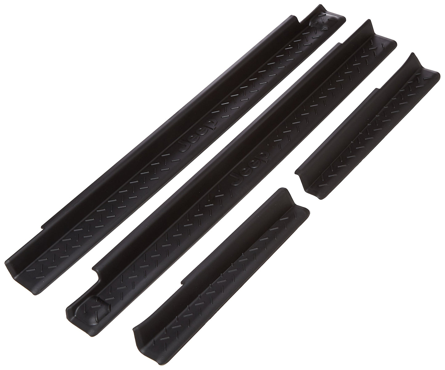 Mopar Door Sill Guards for 2007-2016 Jeep Wrangler, Black