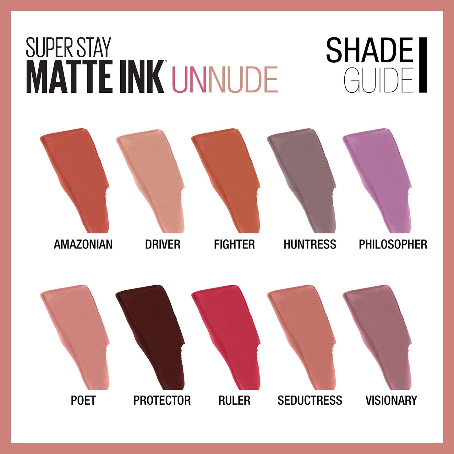 Maybelline SuperStay Matte Ink Un-nude Liquid Lipstick, Amazonian, 0.17 fl. oz.