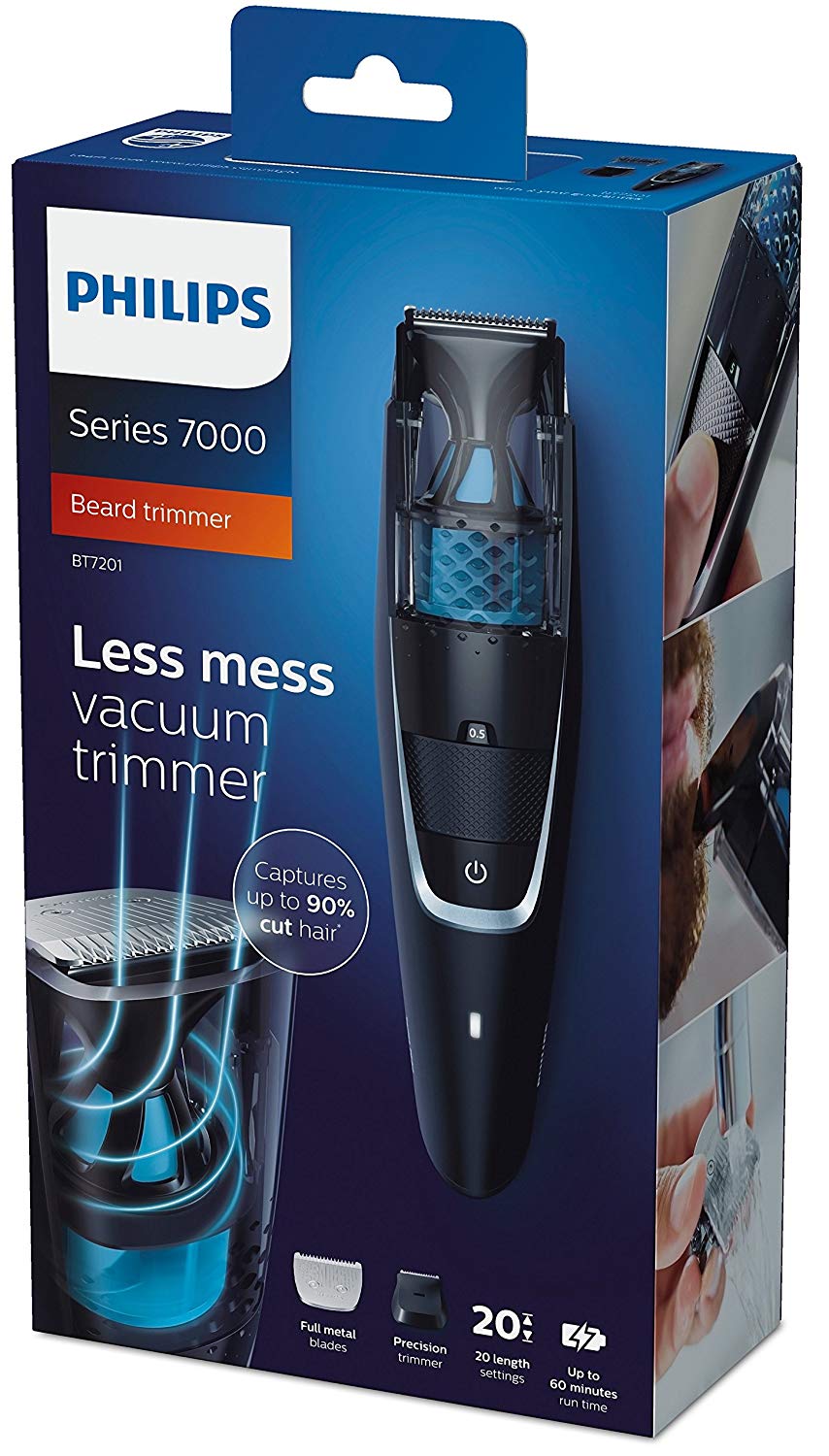 Philips Series 7000 Vacuum Beard Trimmer BT7201/15