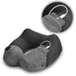 (Grey) - Inflatable Travel Pillow,Kmall Cool Travel Pillows for Aeroplanes Comfortable U Shape Inflatable Neck Pillow With Head and Neck Supports for Aeroplanes Travel,Car,Driving(Grey)