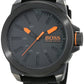 Hugo Boss Orange New York Men's Quartz Analogue Classic Black Silicone Strap 1513004