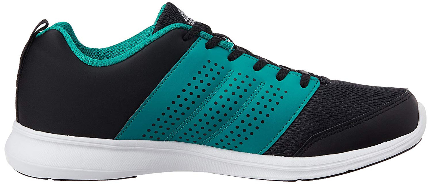 Adidas Men's Adispree M Black, Green and Silver Running Shoes - 8 UK/India (42 EU) (B79037)