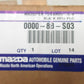 Mazda Genuine 0000-8B-S03 Cargo Tray