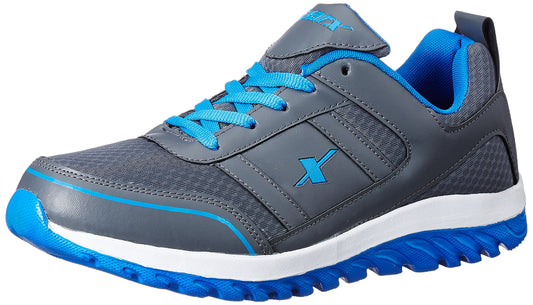 Sparx Men's Dark Grey and Blue Running Shoes - 7 UK/India (40.67 EU) (SM-502)