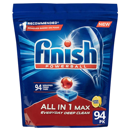 Finish All in 1 Max Dishwasher Tablets - Lemon, 94 Pack