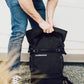 EmPack - Fitness and Exercise Workout Pack - Adjustable Sandbag or Water Reservoirs- Perfect for Outdoor and Home Gym Workouts (Double Black)