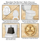 Bath Royale MasterSuite Round Toilet Seat with Cover, White, Slow-Close, Quick-Release for Easy Cleaning
