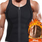 Men's Sweat Vest Body Shaper Zipper Slimming Sauna Tank Top Neoprene Compression  | eBay